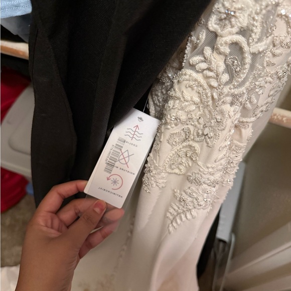 Allure Bridals Ivory and Silver Gown - Picture 7 of 8